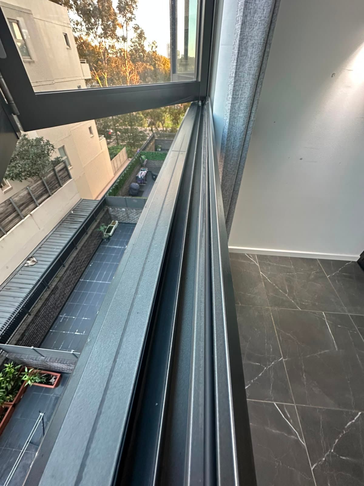 Window Track & Sill — after